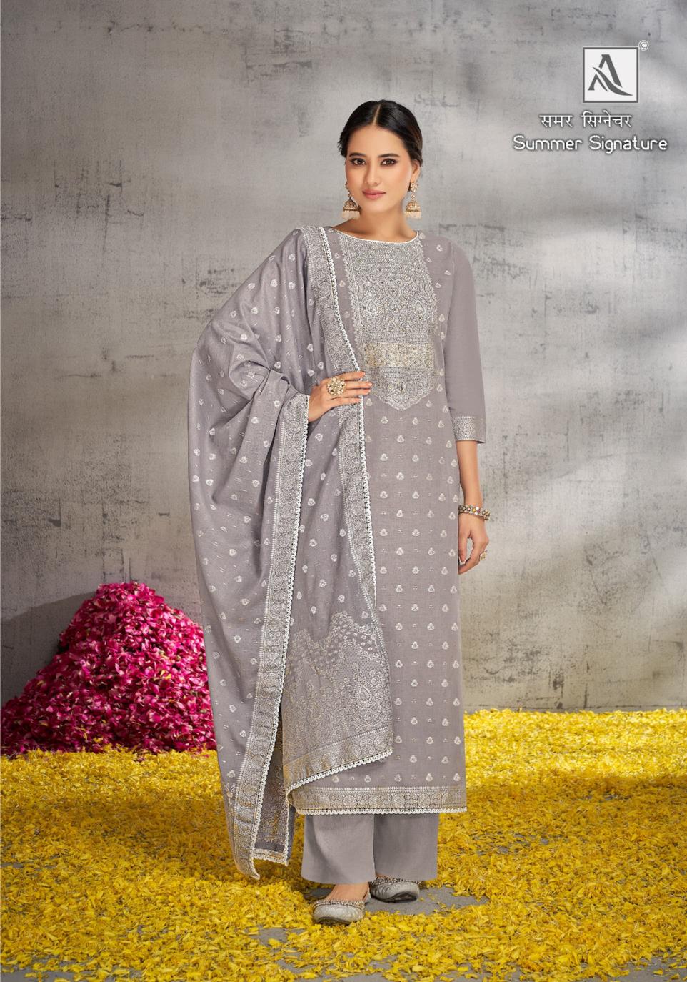Alok Summer Signature catalog wholesale dress material online surat