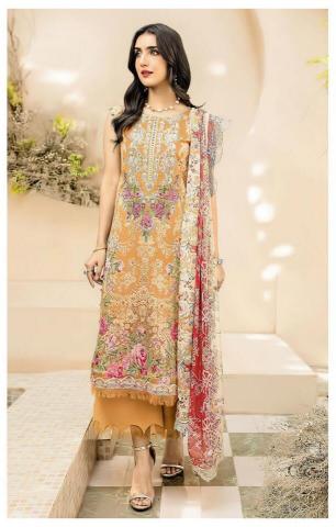 Alzohaib Az 1331 A And B catalog Cotton Dupatta pakistani replica suits wholesale surat