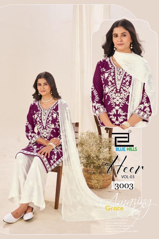Blue Hills Heer vol 3 catalog indian kurti sewing pattern