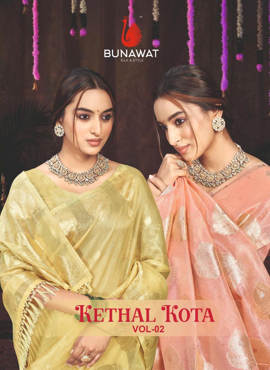 BUNAWAT - Kethal Kota VOL 02  Munga kota Woven Work Traditional Saree