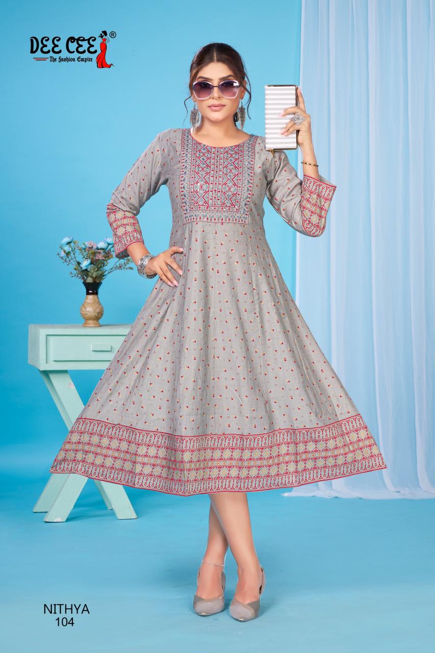 Deecee Nithya catalog pakistani long kurtis online india