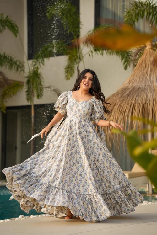 Devi Vol 9 Catalog white long kurtis online india