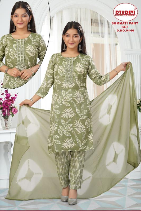 Dt Devi Summati 9146 catalog jammy kids wear india wholesaller
