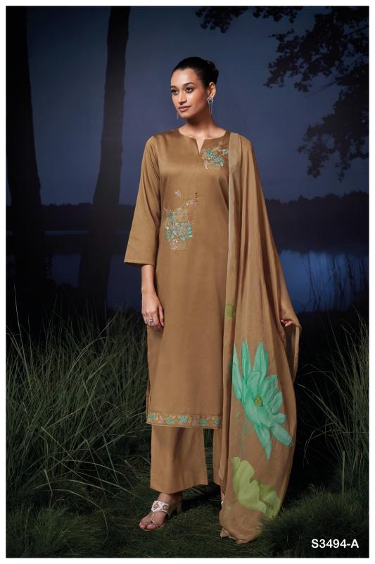 Ganga Kailani 3494 catalog salwar kameez pakistani wholesale