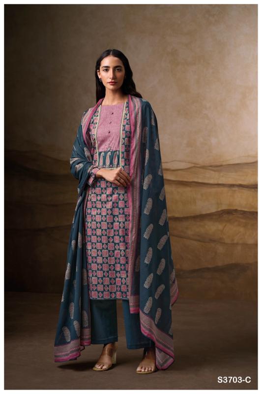 Ganga Naira 3703 catalog salwar kameez suppliers wholesale uk