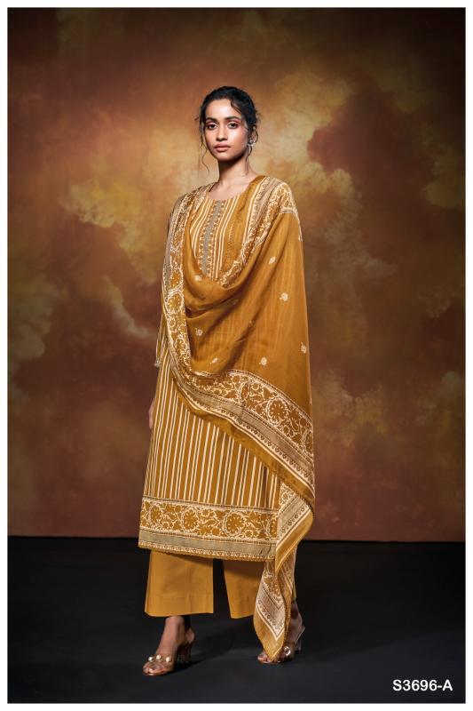 Ganga Nilofer 3696 catalog salwar kameez material wholesale
