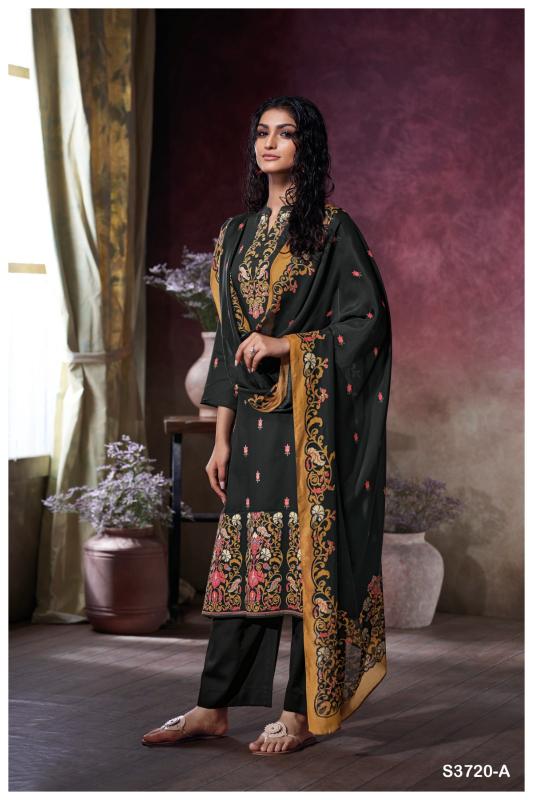 Ganga Tamsin 3720 catalog unstitched salwar kameez wholesale pakistan