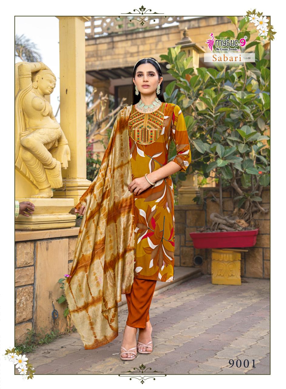 Mystic 9 Sabri Vol 9 Catalog kurtis brand in india