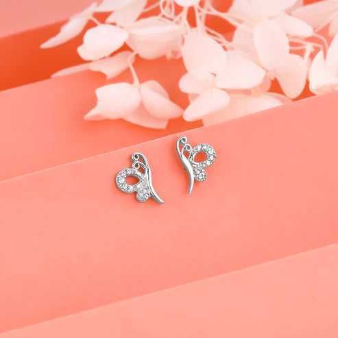 Nitya Silver Butterfly Studs