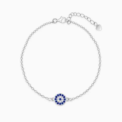 Nitya Silver Evil Eye Bracelet