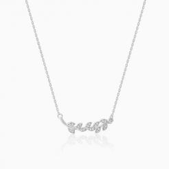 Nitya Silver Leaf Necklace