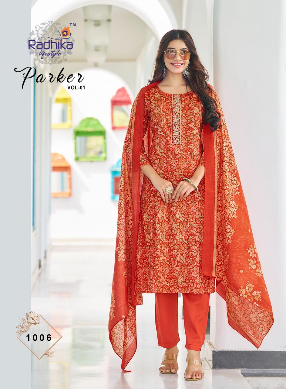 Radhika Lifestyle Parker Vol 1 catalog kurti manufacturer in india