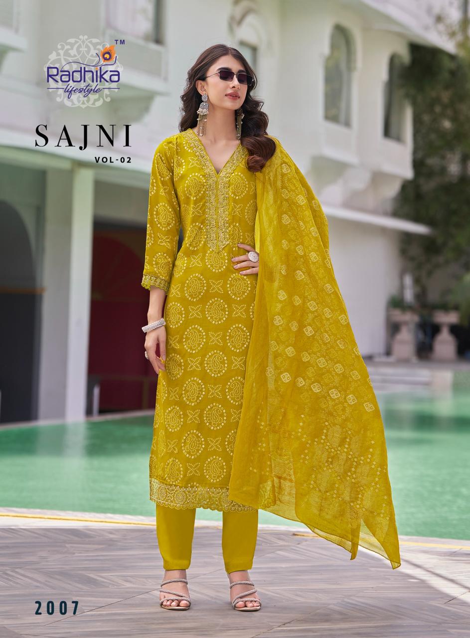 Radhika Lifestyle Sajni Vol 2 catalog indian wear designer kurtis