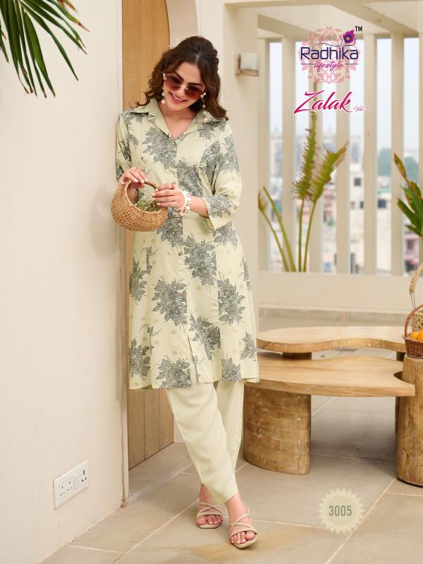 Radhika Lifestyle Zalak Vol 3 catalog wholesale co ord sets manufacturers in india