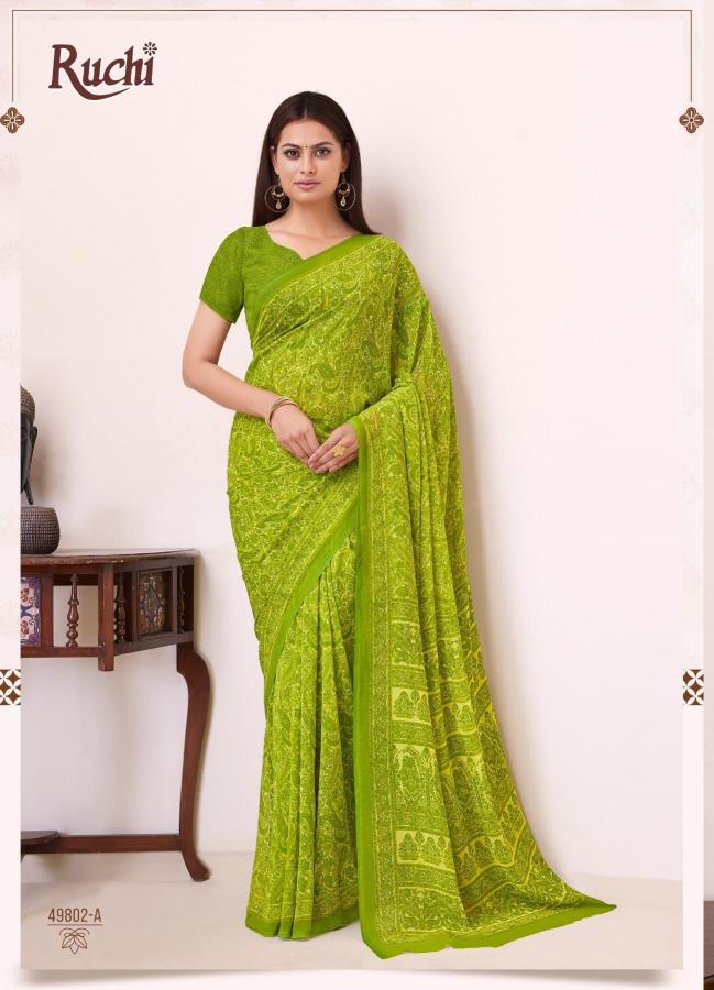 Ruchi Ragaa Georgette 19 catalog fabdeal sarees surat gujarat