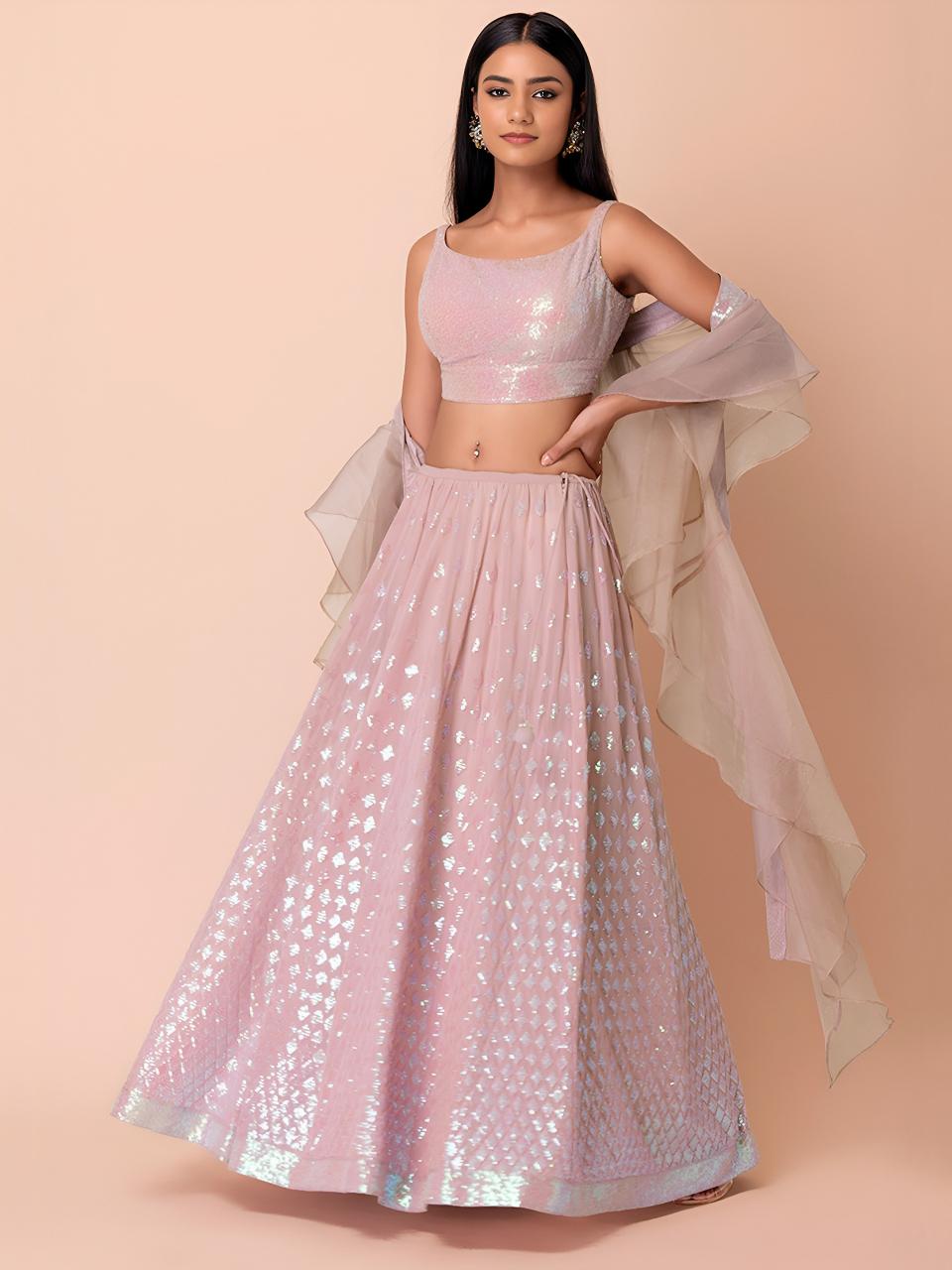 Sabella 15087 Pink catalog budget lehenga online india