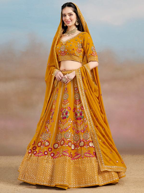 Sabella 6008 Yellow catalog lehenga online india with price