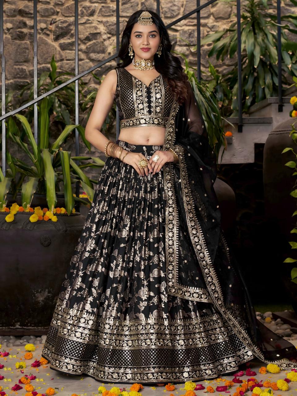 Sabella 7100 Black catalog lehenga choli online india