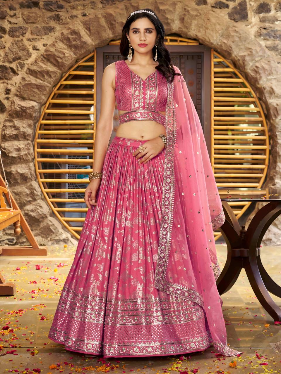 Sabella 7100 Peach catalog buy cheap lehenga choli online india