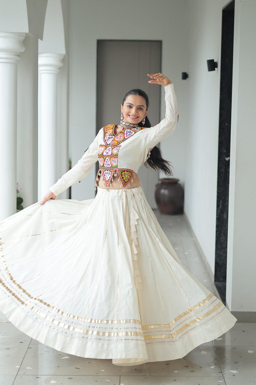 Sabella K 5042 catalog india lehengas white