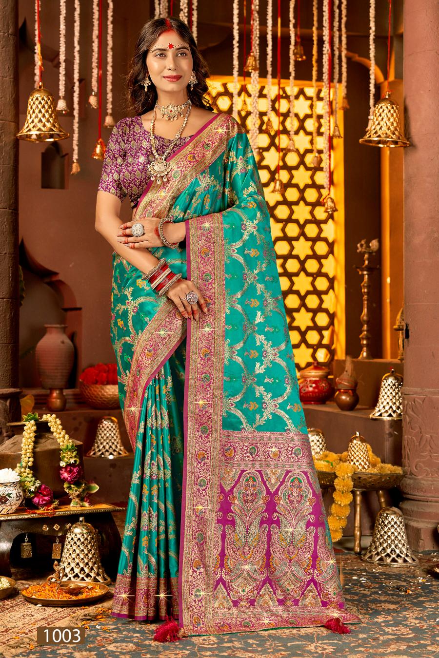 Saroj Anokhi satin saroski vol.1 Satin silk saree in surat with price wholesale