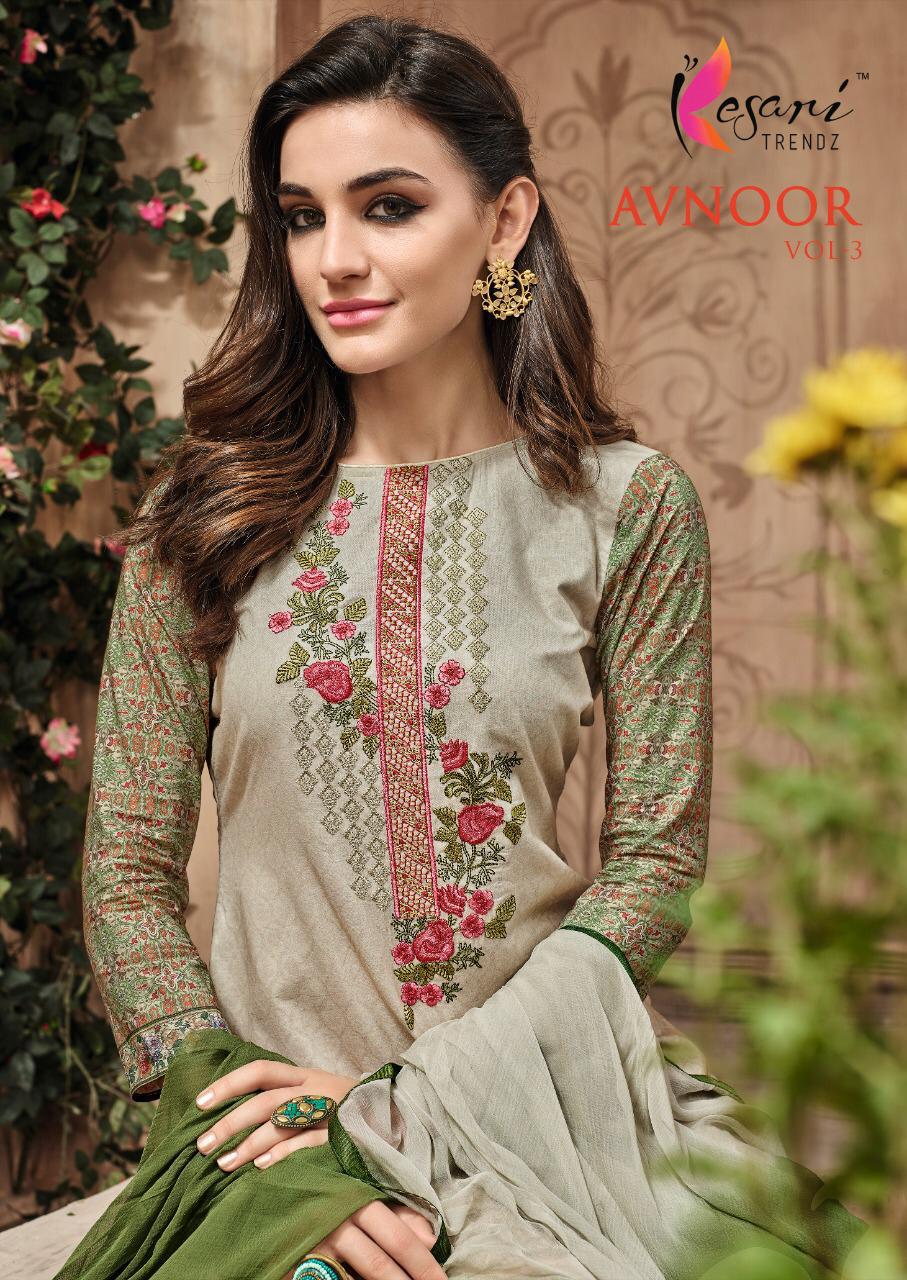 Avnoor Vol 3 Kesari Treads Dress Materials Catalogue