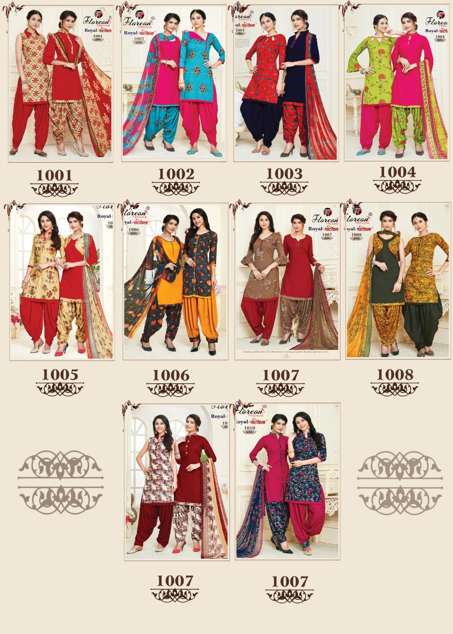 Floreon By Royal Patiyala Punjabi Dress Materials Catalogue