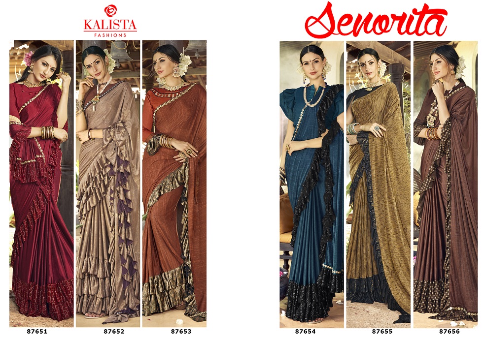 Senorita By Kalista Wedding Sarees Catalogue