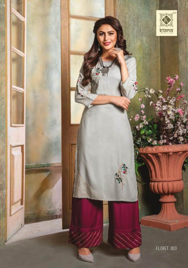 Floret By Kaina Fashion Kurti With Palazzo Catalogue