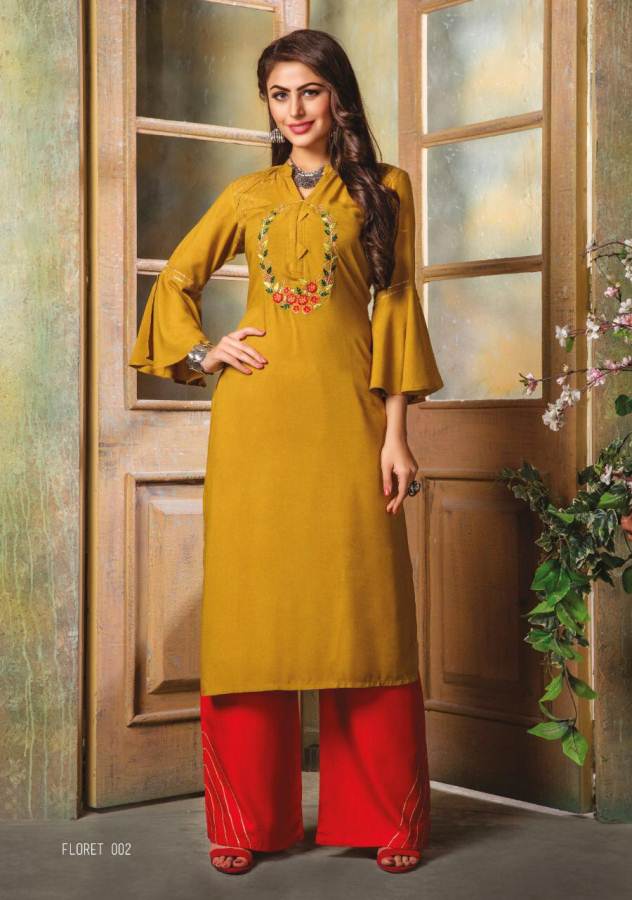 Floret By Kaina Fashion Kurti With Palazzo Catalogue