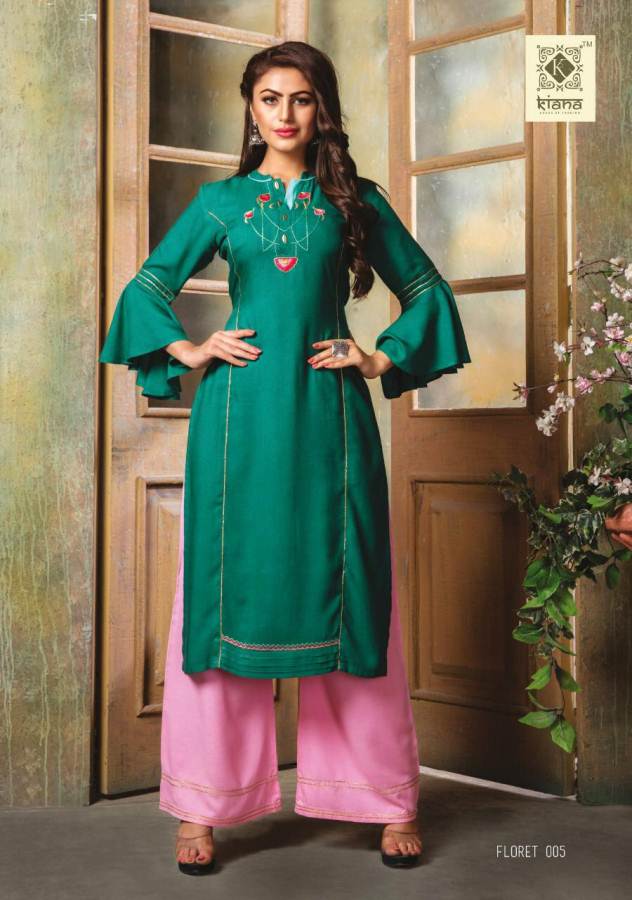Floret By Kaina Fashion Kurti With Palazzo Catalogue