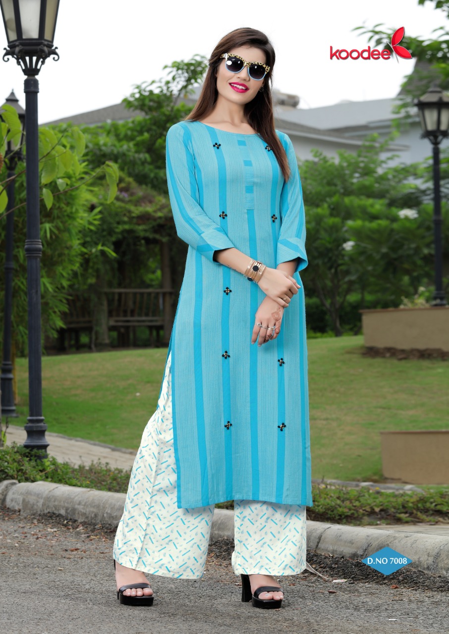 Pehchan Vol 1 By Koodee Printed Kurti Witl Palazzo Catalogue