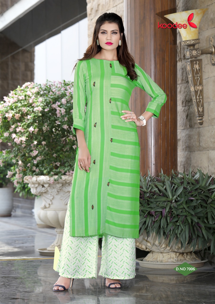 Pehchan Vol 1 By Koodee Printed Kurti Witl Palazzo Catalogue