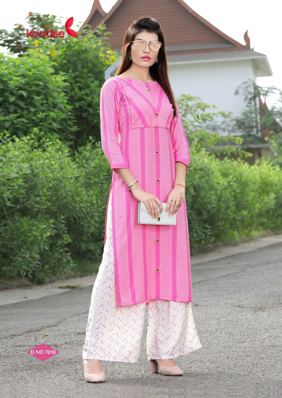 Pehchan Vol 1 By Koodee Printed Kurti Witl Palazzo Catalogue