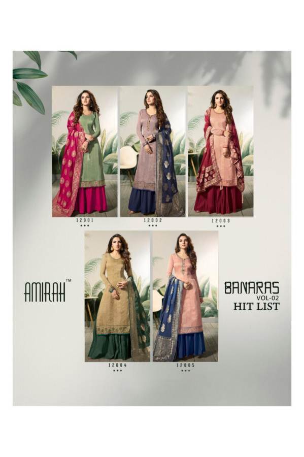Amirah Banaras Vol 2 Hitlist Designer Salwar Suit Catalogue
