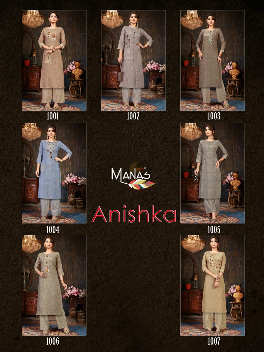 Anishka By Manas Causal Wear Kurtis Catalogue