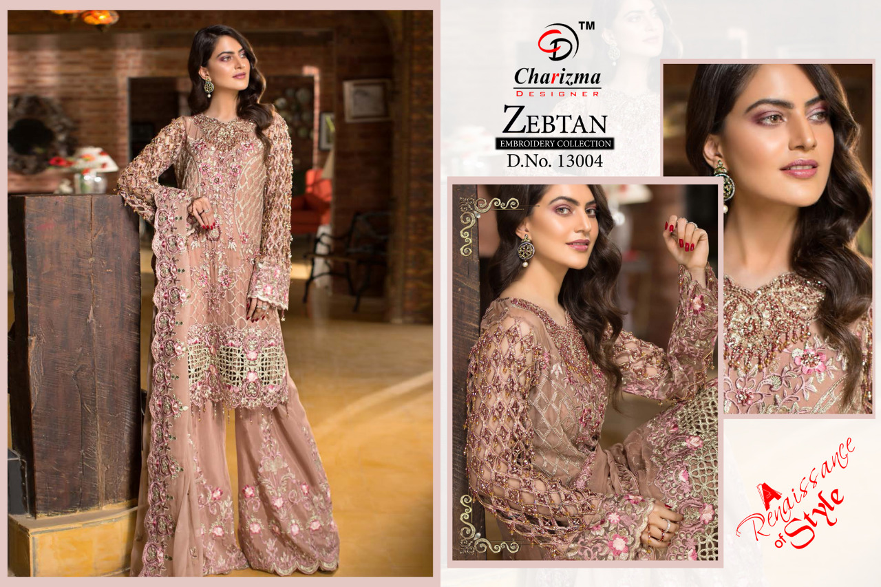 Zebtan By Charizma Designer Palazzo Salwar Kameez Catalogue