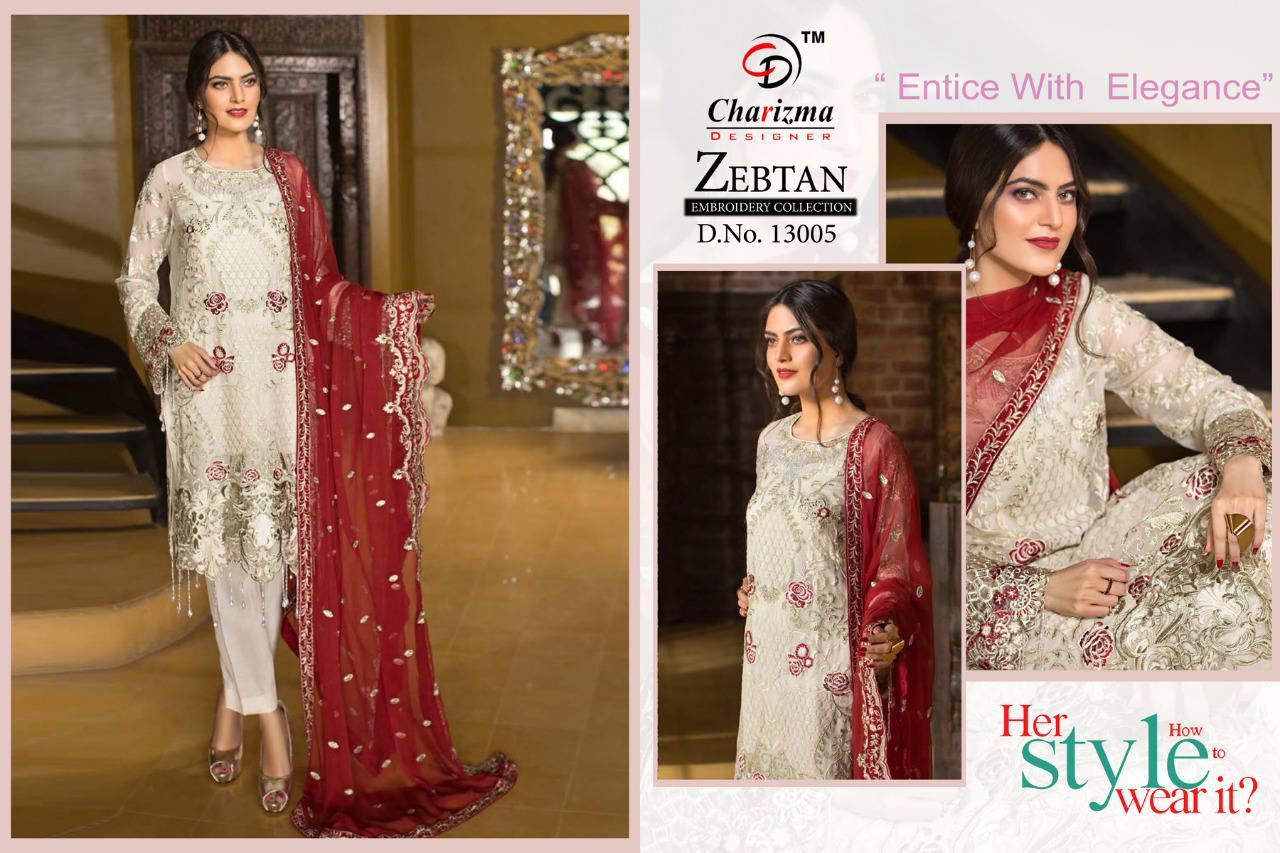 Zebtan By Charizma Designer Palazzo Salwar Kameez Catalogue