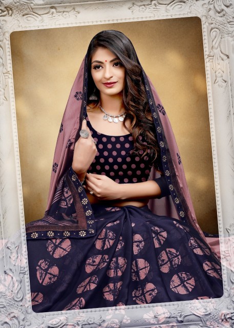 Fashion The Repe Printed Sarees Catalogue