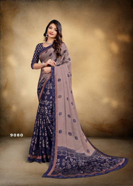 Fashion The Repe Printed Sarees Catalogue