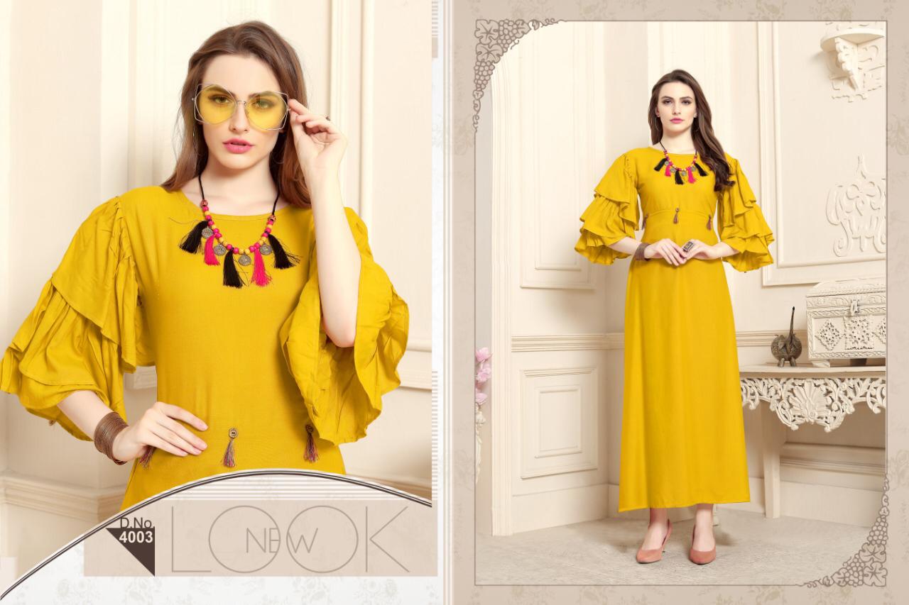 Pulpee Vol 6 By Kajri Style Long Gown Style Kurtis Catalogue