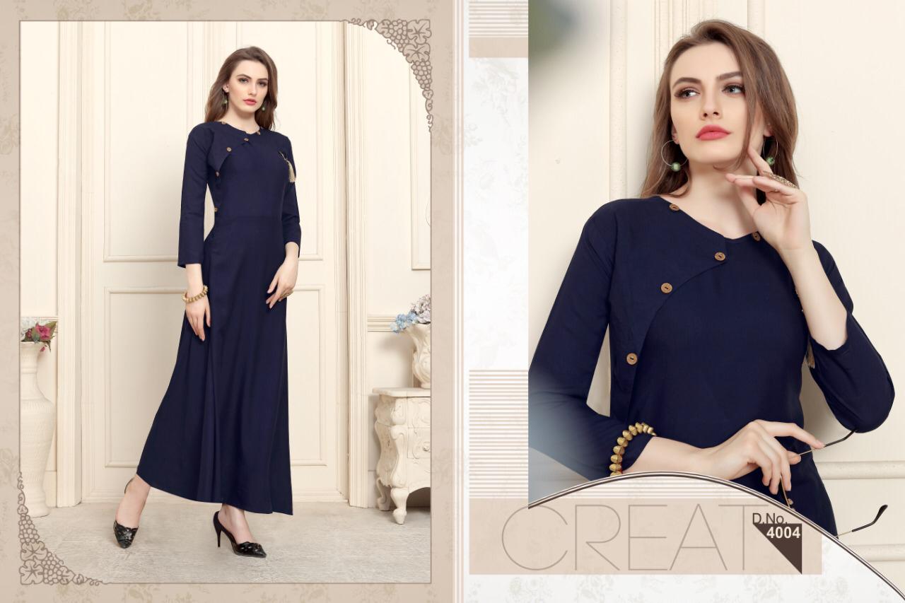 Pulpee Vol 6 By Kajri Style Long Gown Style Kurtis Catalogue