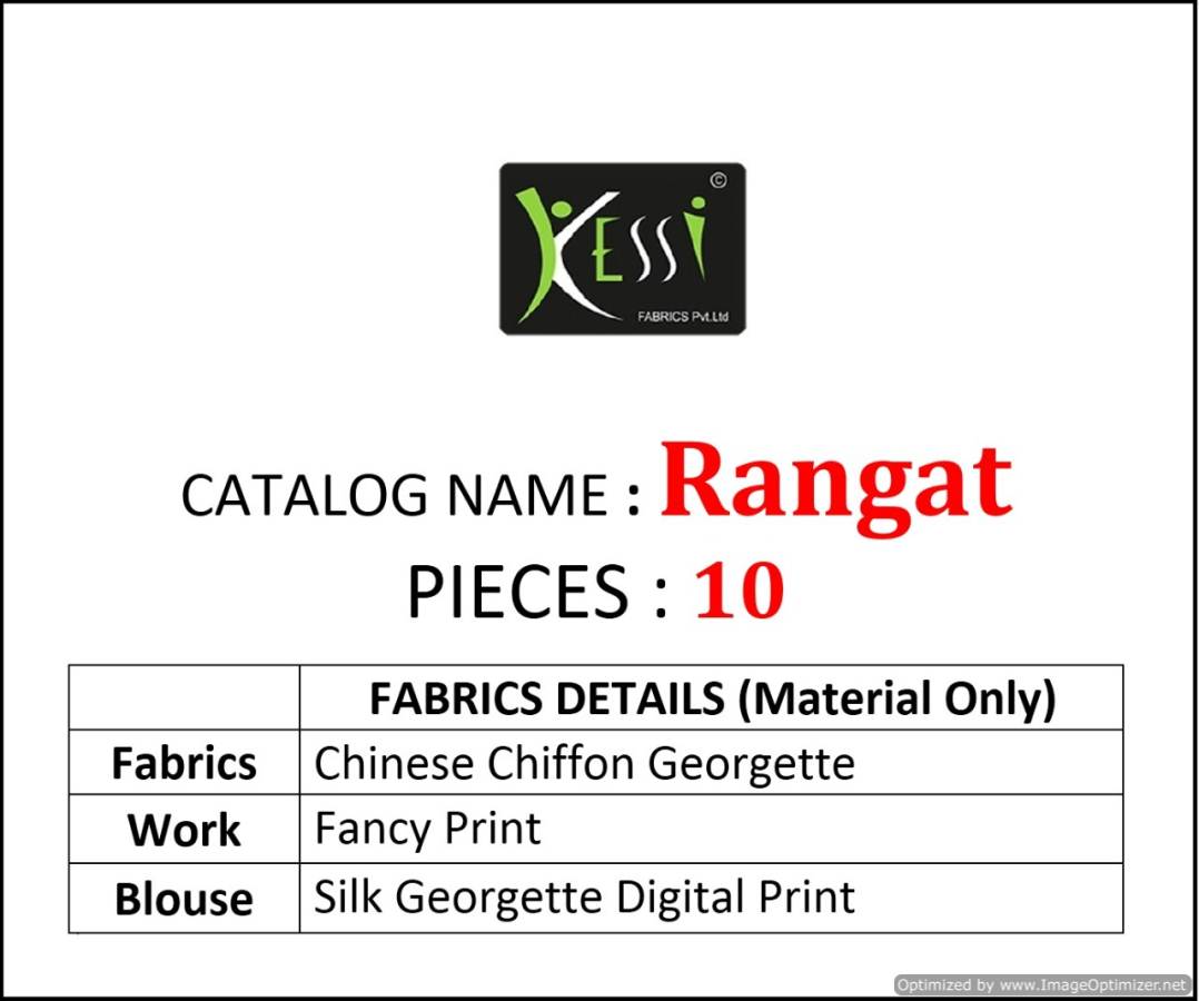 Rangat  By Kessi Fashion Designer Sarees Catalogue