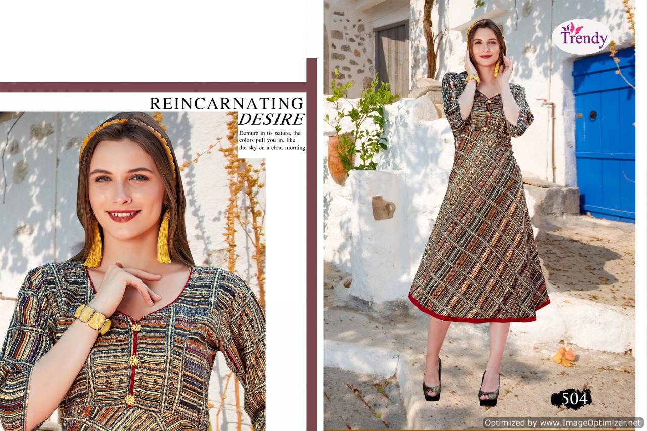 Florance By Trendy Fashion Printed Anarkali Kurtis Catalogue