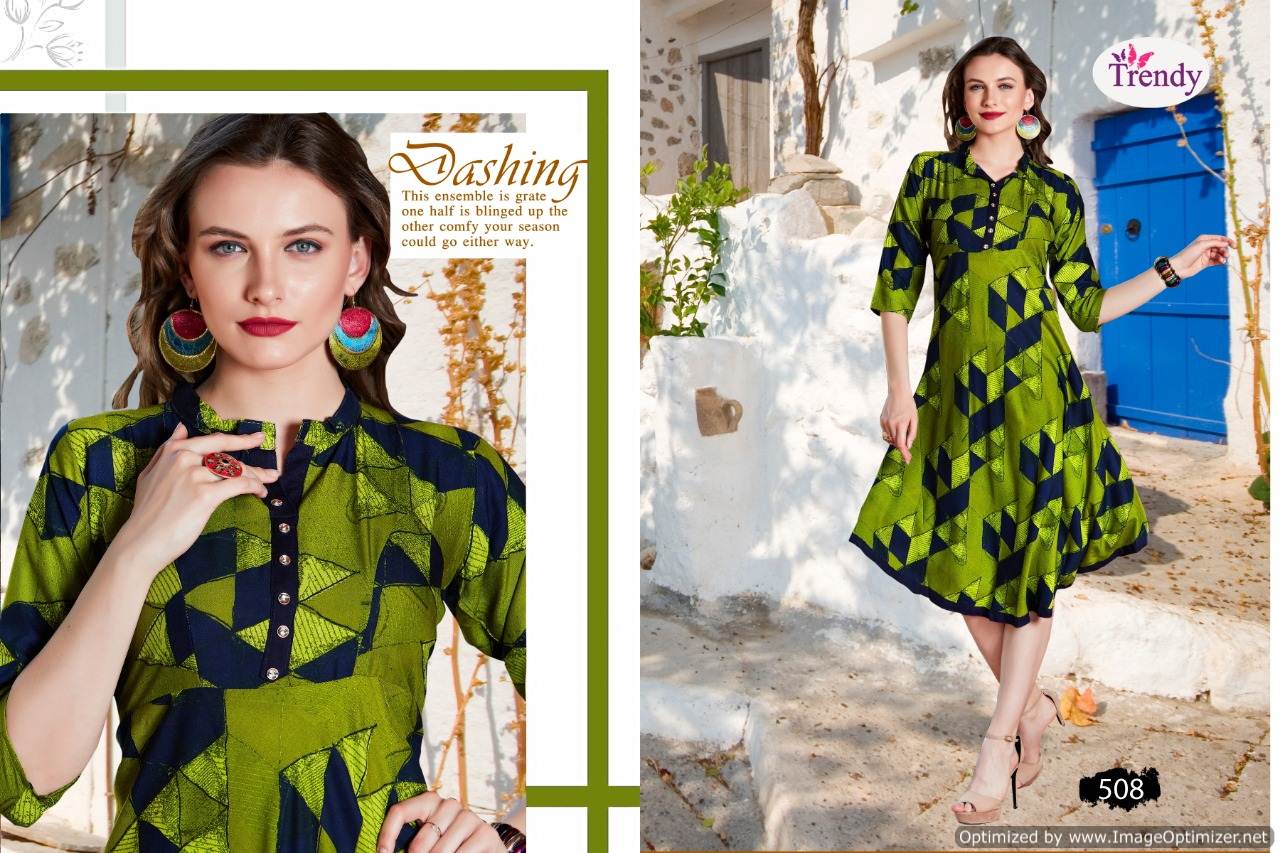 Florance By Trendy Fashion Printed Anarkali Kurtis Catalogue