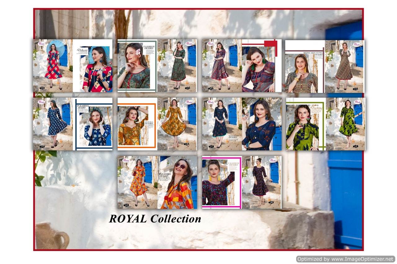Florance By Trendy Fashion Printed Anarkali Kurtis Catalogue
