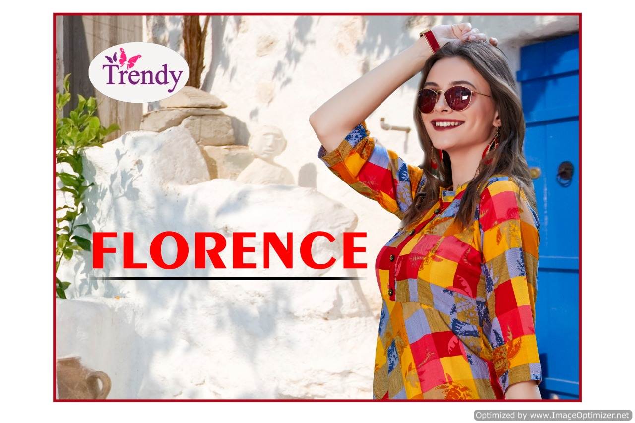 Florance By Trendy Fashion Printed Anarkali Kurtis Catalogue
