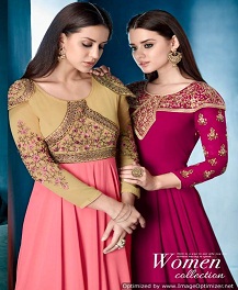 Navya Vol 7 By Vardan Fashion Party Wear Gowns