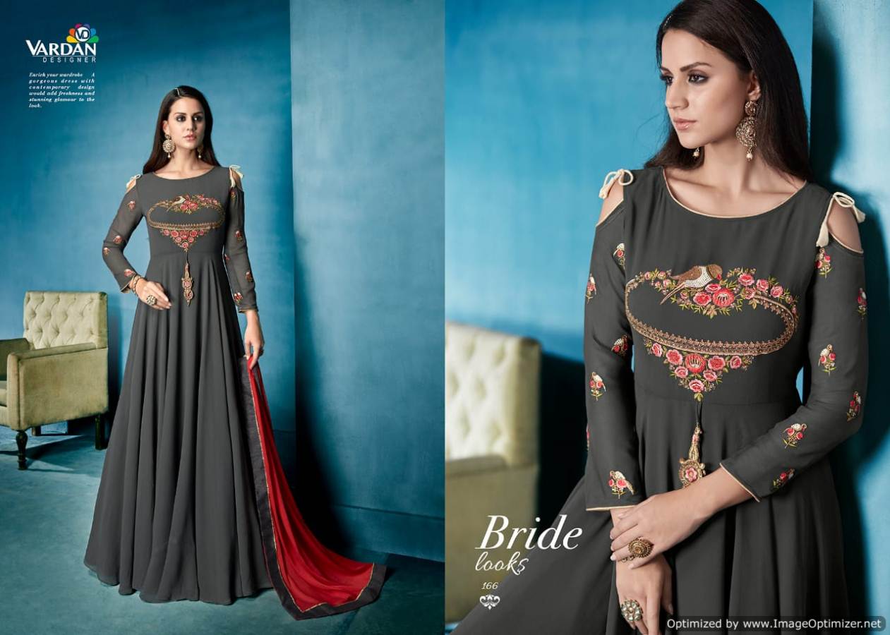 Navya Vol 7 By Vardan Fashion Party Wear Gowns