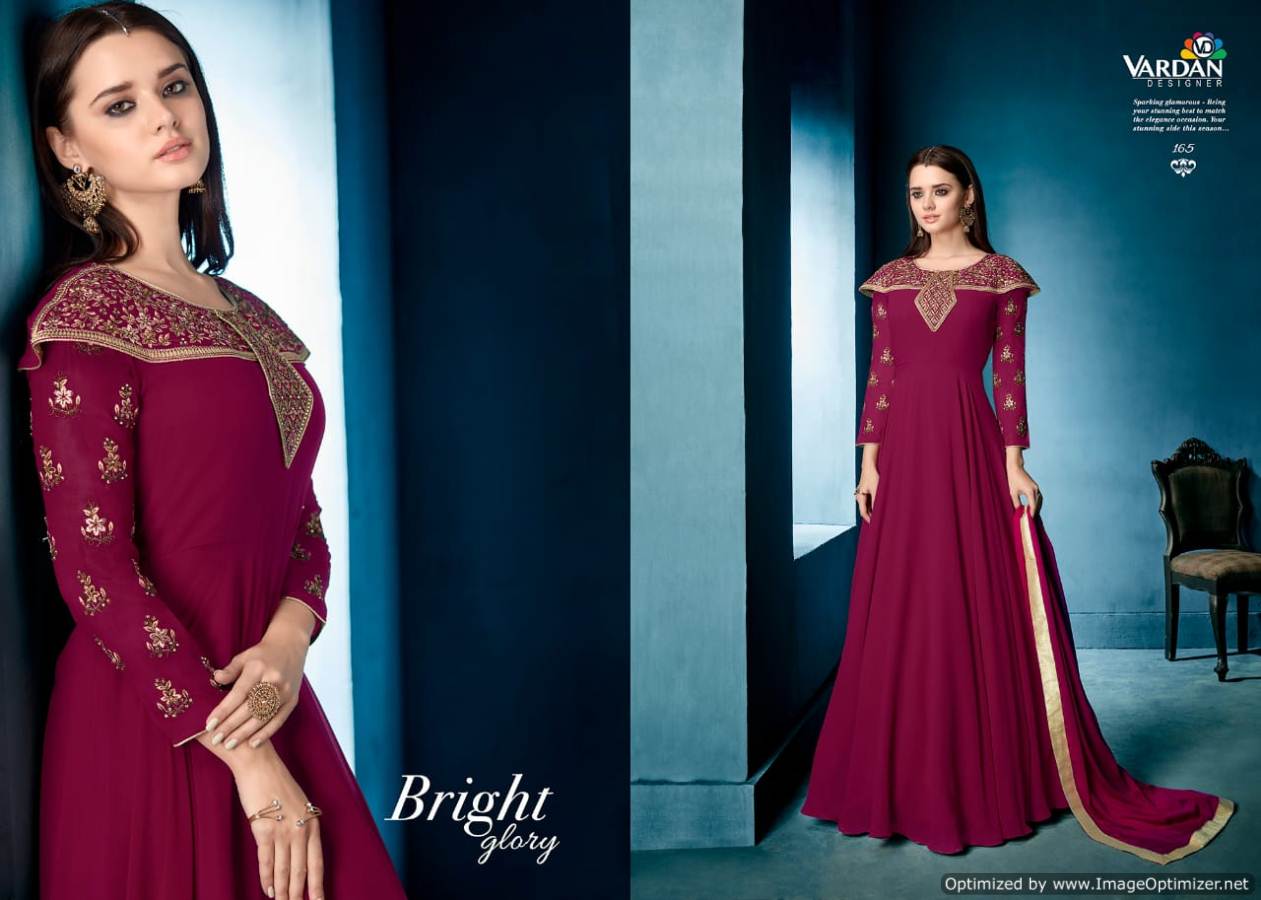 Navya Vol 7 By Vardan Fashion Party Wear Gowns